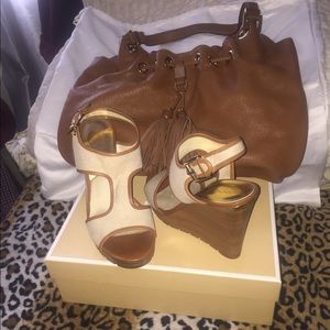 Micheal Kors wedge heel & Handbag set